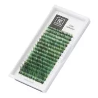 Колорированные ресницы BARBARA (Барбара) №2 (зеленые) МИКС