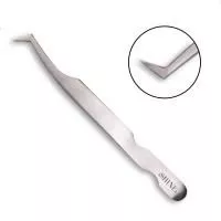 Пинцет elSHINE (Шайн) (Японская сталь), Г-образный