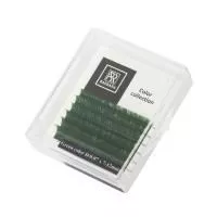 Цветные ресницы BARBARA (Барбара) зеленые МИНИ-МИКС (6 линий)