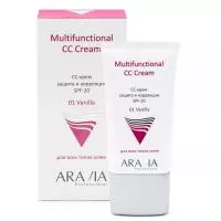 ARAVIA Professional CC-крем защитный SPF-20 Multifunctional CC Cream Vanilla 01, 50 мл./12